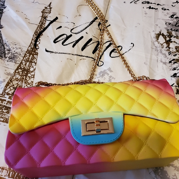 None Handbags - Colorful Quilted Crossbody Bag